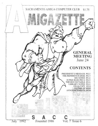 AmigaZette - 1992-07 cover